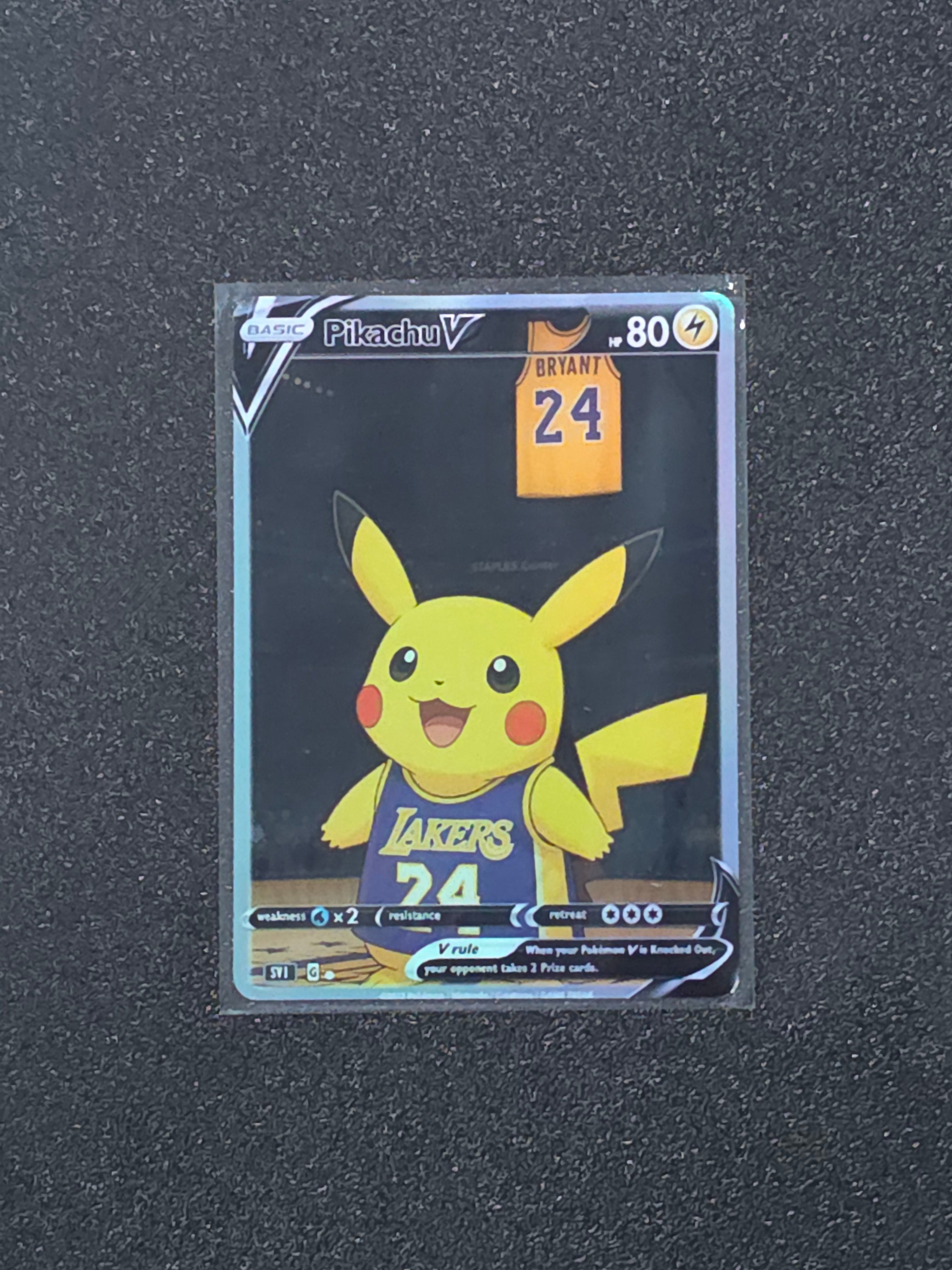 Kobe Pikachu Fan Art Pokemon Card PTL 942