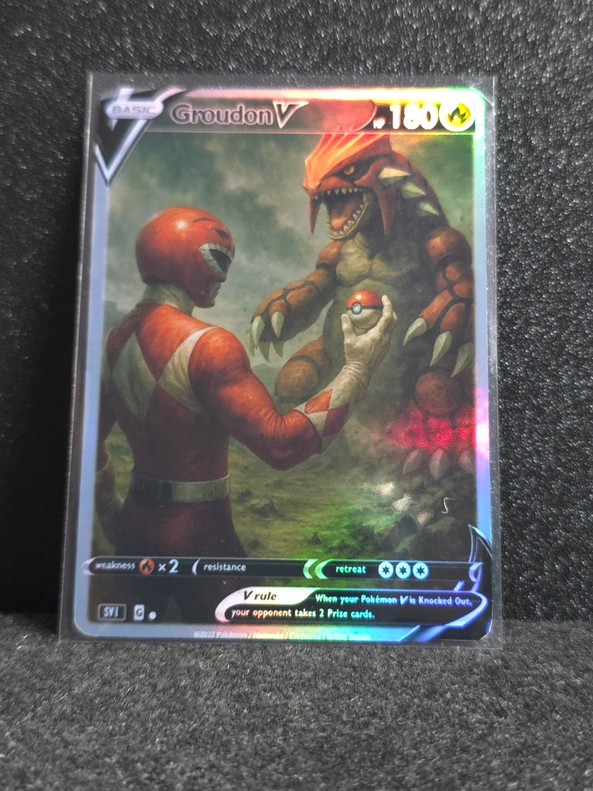 Groudon Red Ranger Card *Fan Art** PTL 244