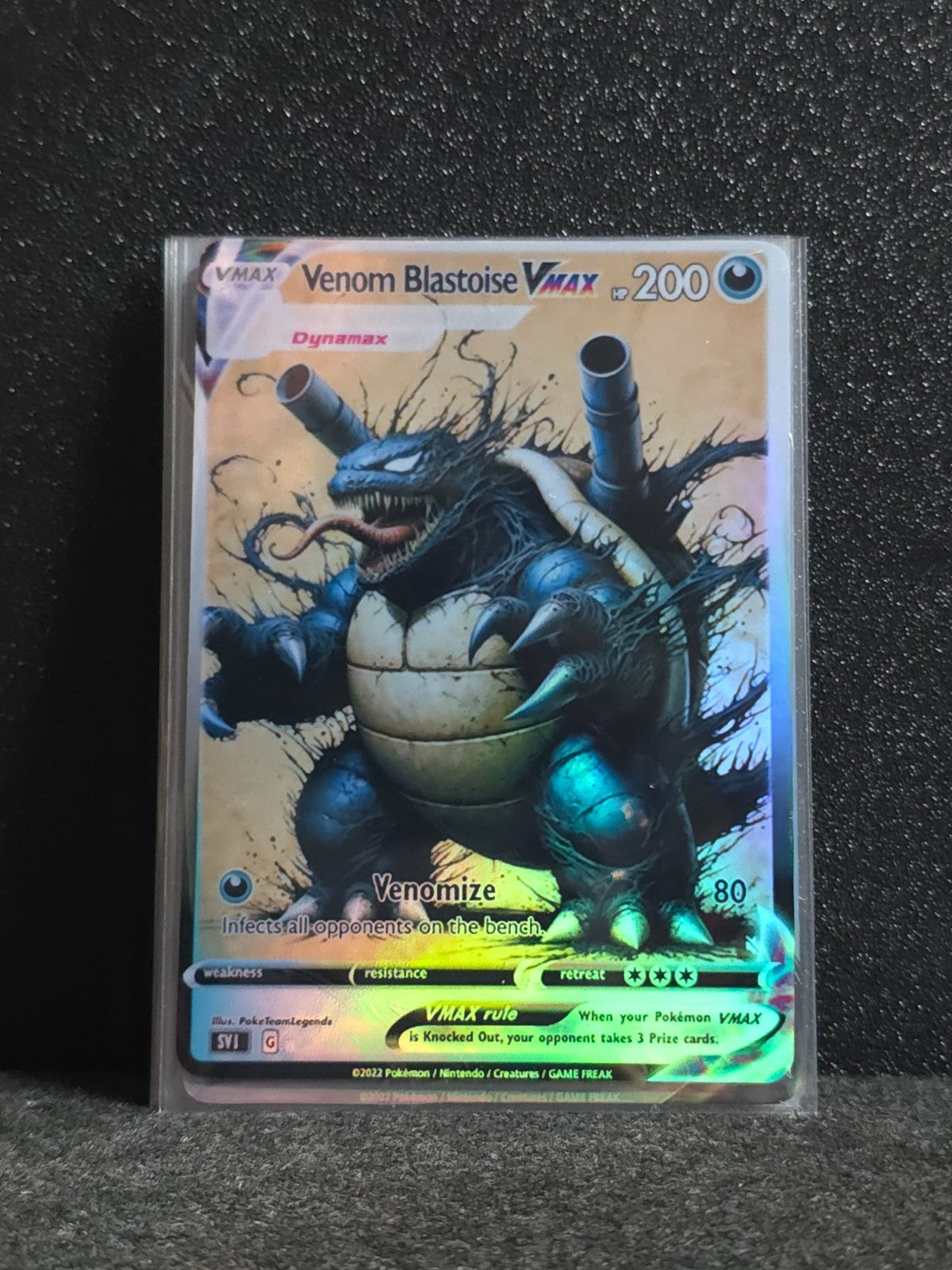 Venom Blastoise Card *Fan Art** PTL 94