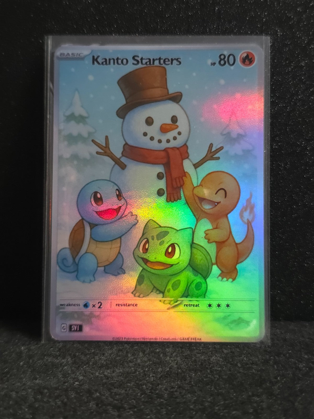 Charizard Squirtle Bulbasaur Card *Fan Art** PTL 126