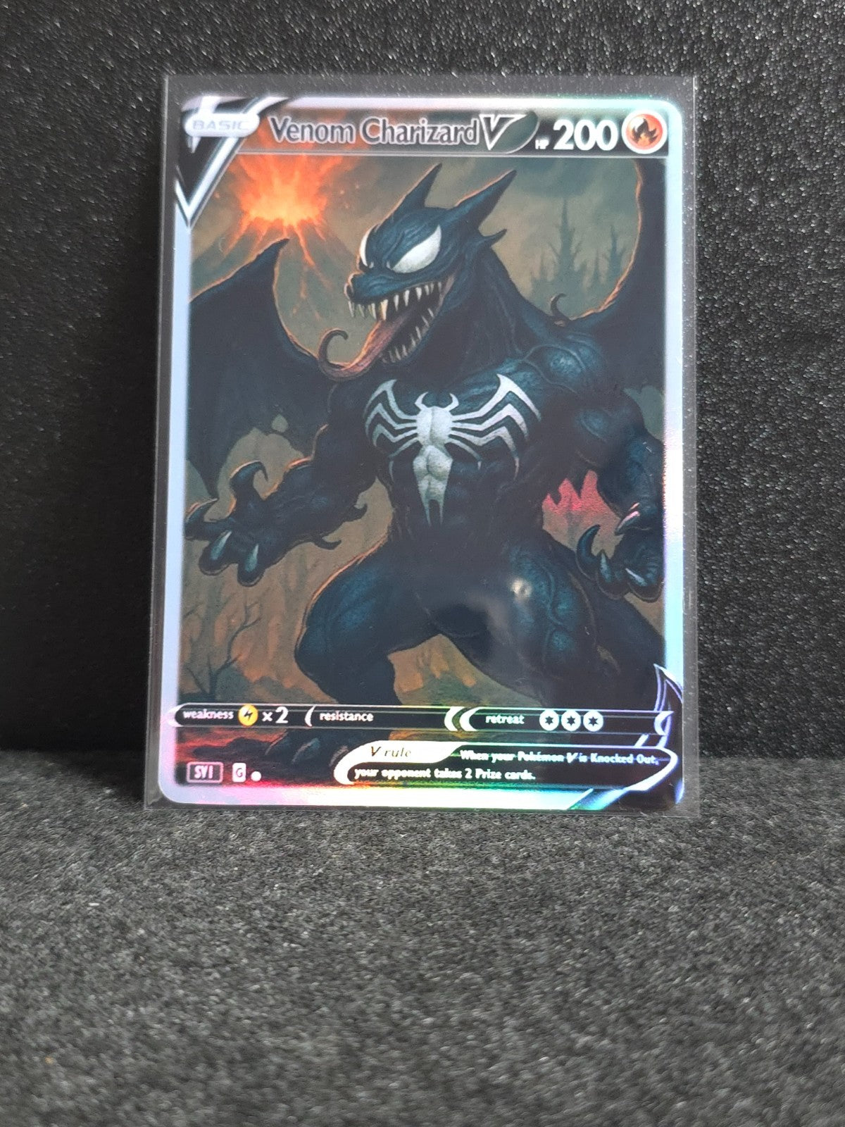 Venom Charizard Card *Fan Art** PTL c9