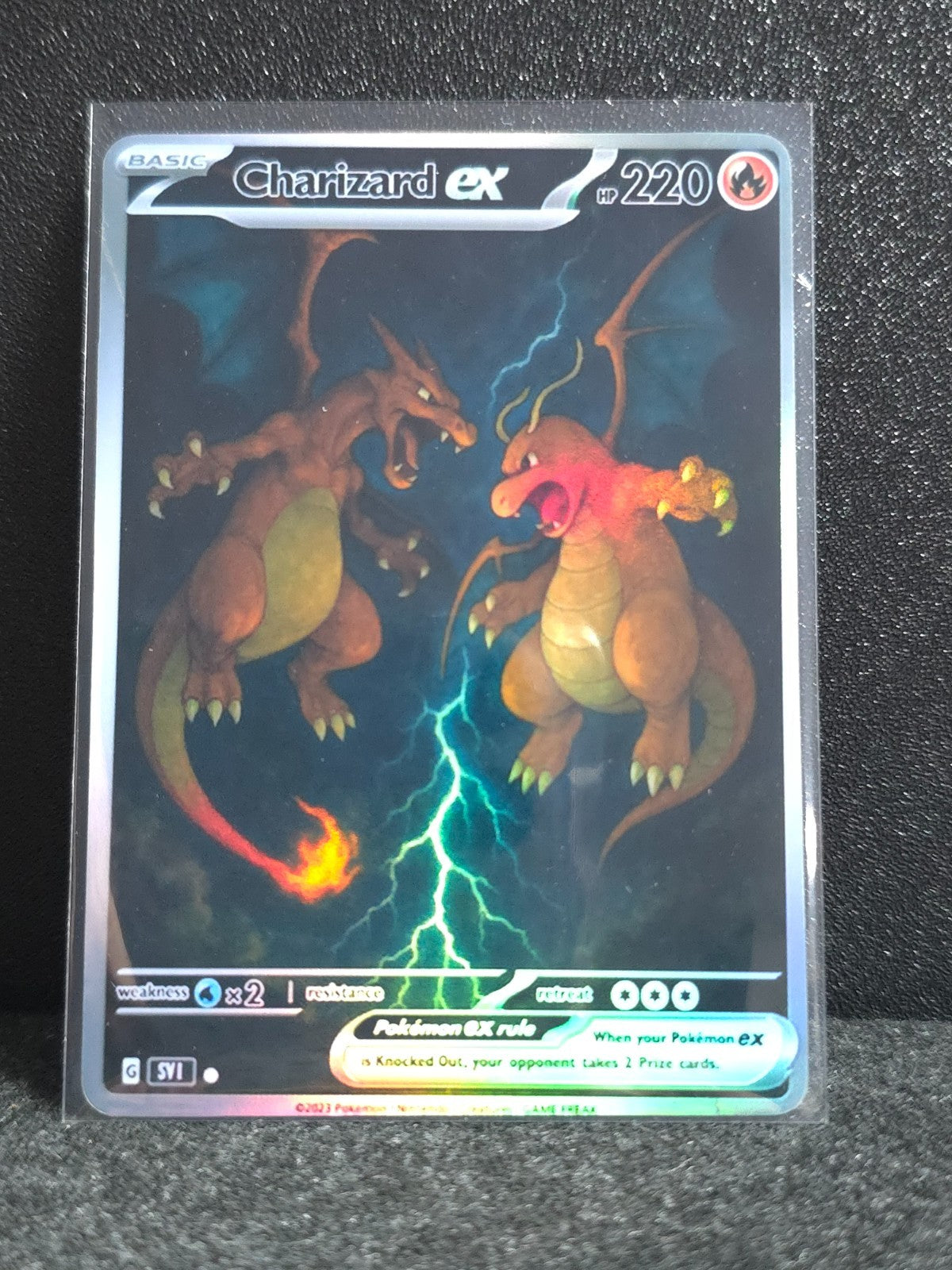 Charizard & Dragonite Card *Fan Art** PTL c81