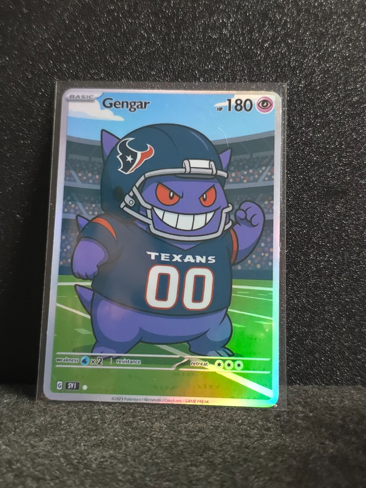 Gengar Houson Texans Card *Fan Art** PTL 231