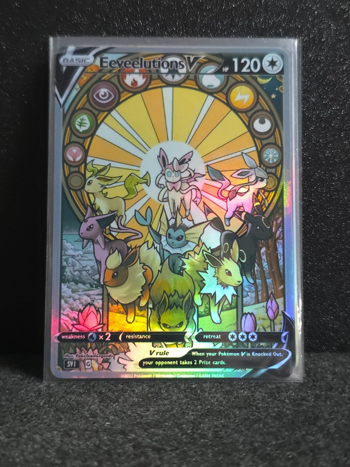 Eevee espeon umbreon flareon jolteon sylveon Card *Fan Art** PTL 174