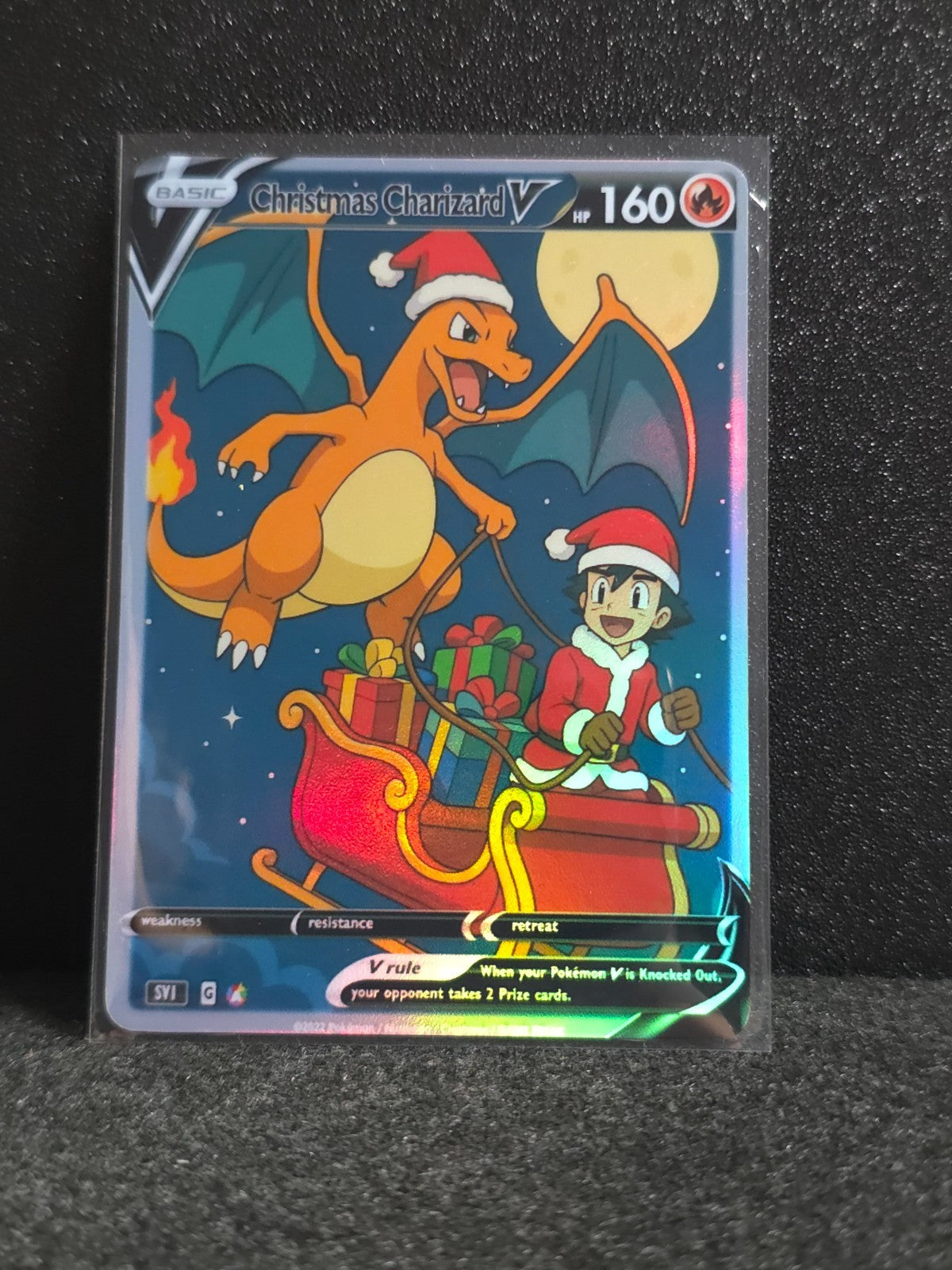 Ash & Charizard Card *Fan Art** PTL 107