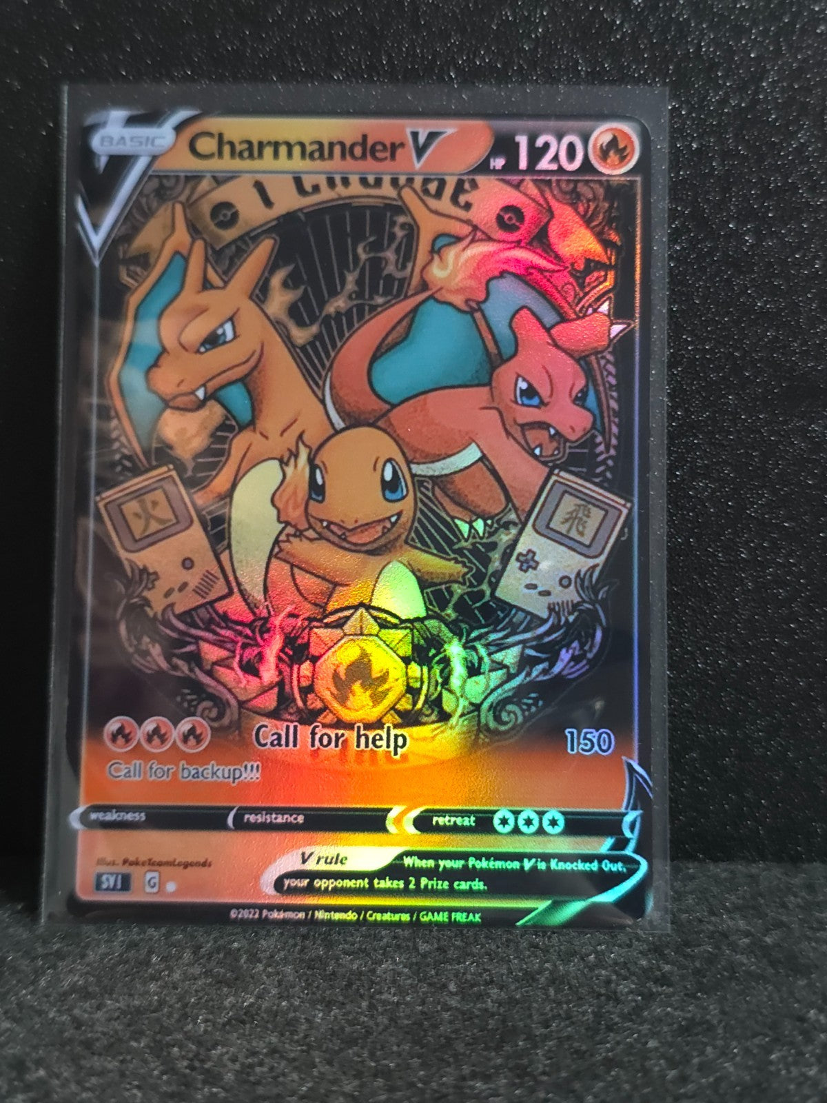 Charmander Charmeleon Charizard Card *Fan Art** PTL 114